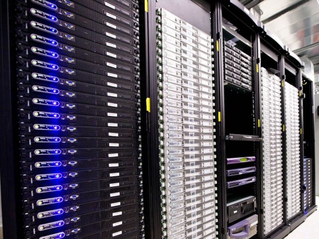 Servers in Escrow London Data Centre